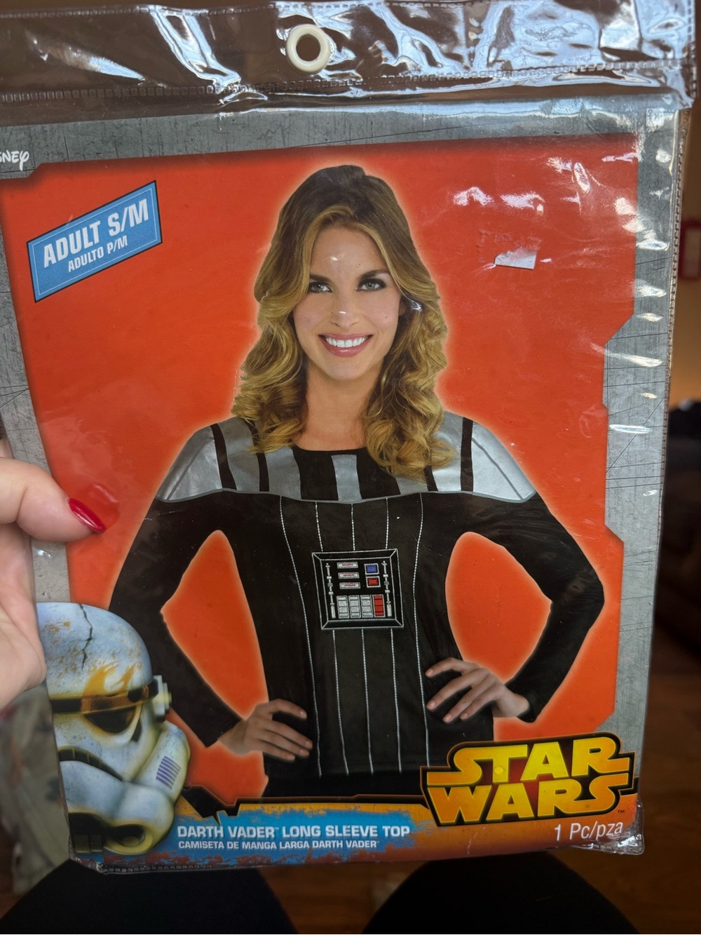 Star Wars Darth Vader adult' Black Long Sleeve Costume Top